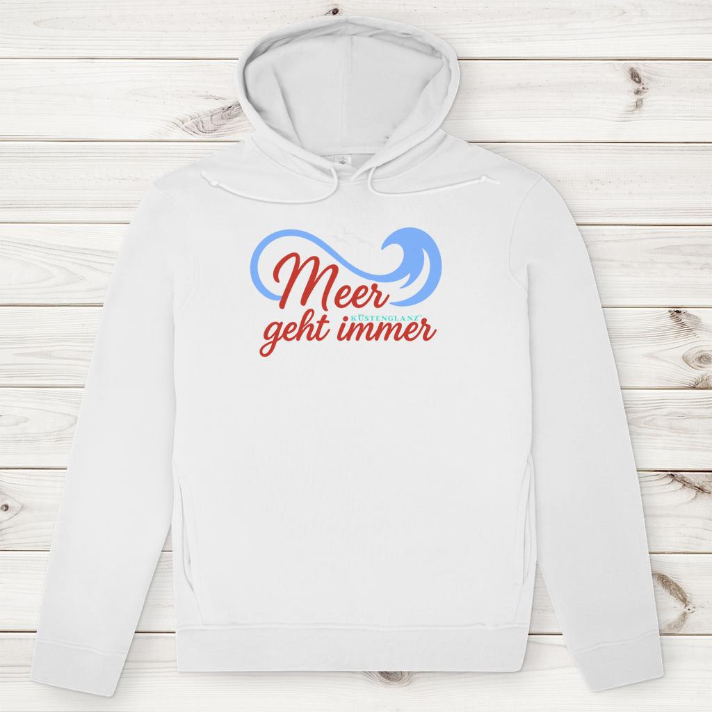 Herren Premium Bio Hoodie Meer geht immer Küstenglanz