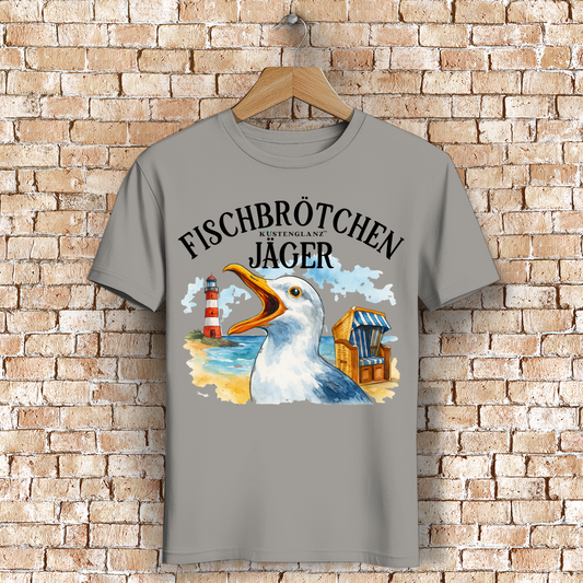Herren Premium Bio T-Shirt Fischbrötchen Jäger