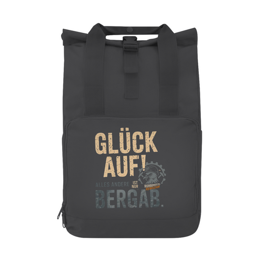 Rucksack Glück Auf! Alles andere ist Bergab