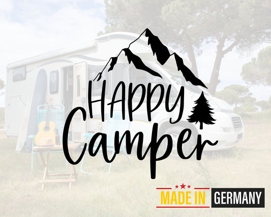 Vinyl Aufkleber "Happy Camper"