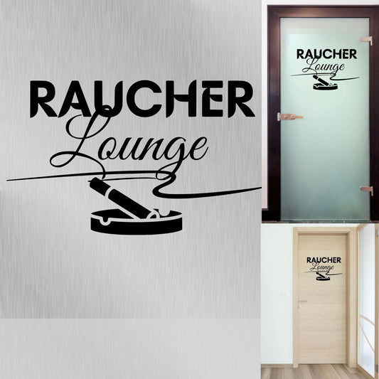 Vinyl Aufkleber "Raucher lounge"