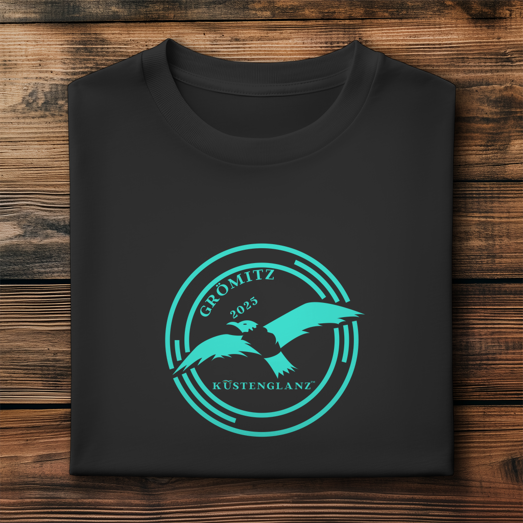 Herren Bio T-Shirt personalisiert – Maritimes Küstenglanz Shirt