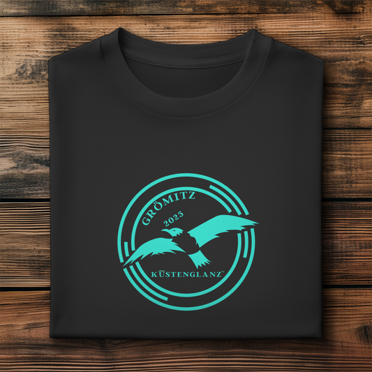 Herren Bio T-Shirt personalisiert – Maritimes Küstenglanz Shirt