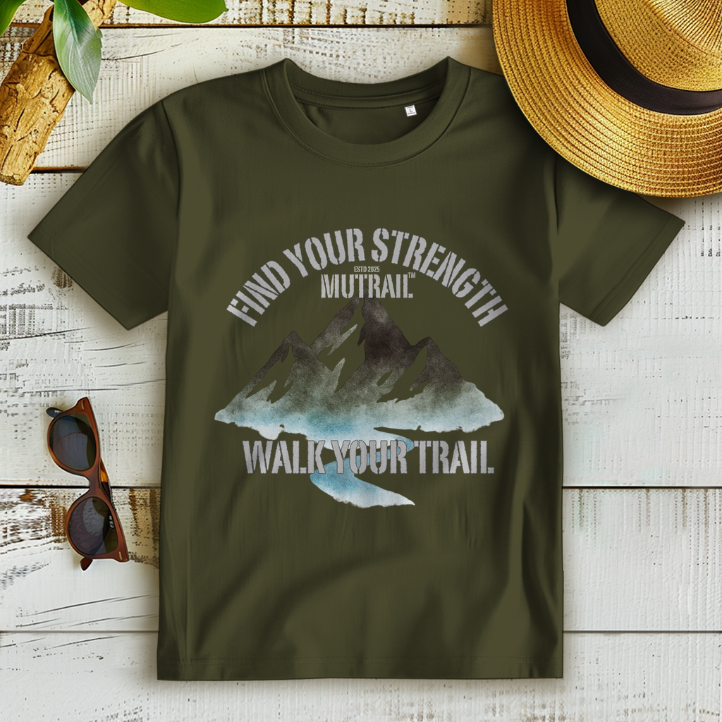 Damen Premium Bio T-Shirt – Find Your Strength | Walk Your Trail
