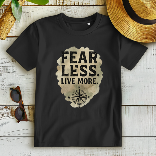Damen Premium Bio T-Shirt Fear Less. Live More