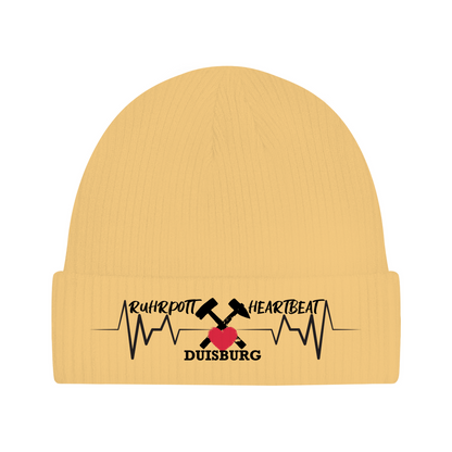 Beanie Ruhrpott Heartbeat Stadtname personalisiert