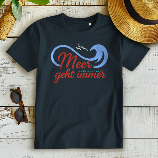 Damen Premium Bio T-Shirt Meer geht immer Küstenglanz