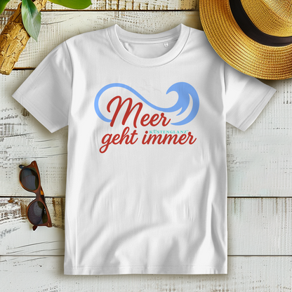Damen Premium Bio T-Shirt Meer geht immer Küstenglanz