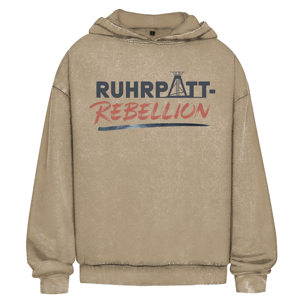 Oversize Washed Hoodie Ruhrpott Rebellion