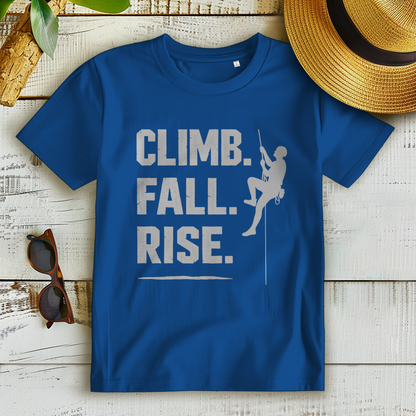 Damen Premium Bio T-Shirt Climb Fall Rise