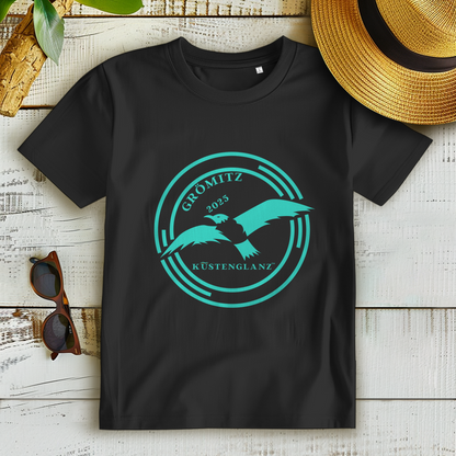 Damen Bio T-Shirt personalisiert – Maritimes Küstenglanz Shirt