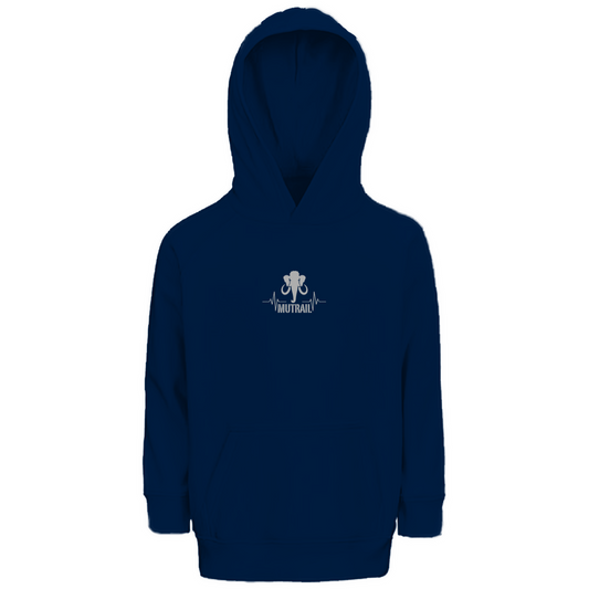 Bio Hoodie mit Logo für kleine Abenteurer – MUTRAIL™