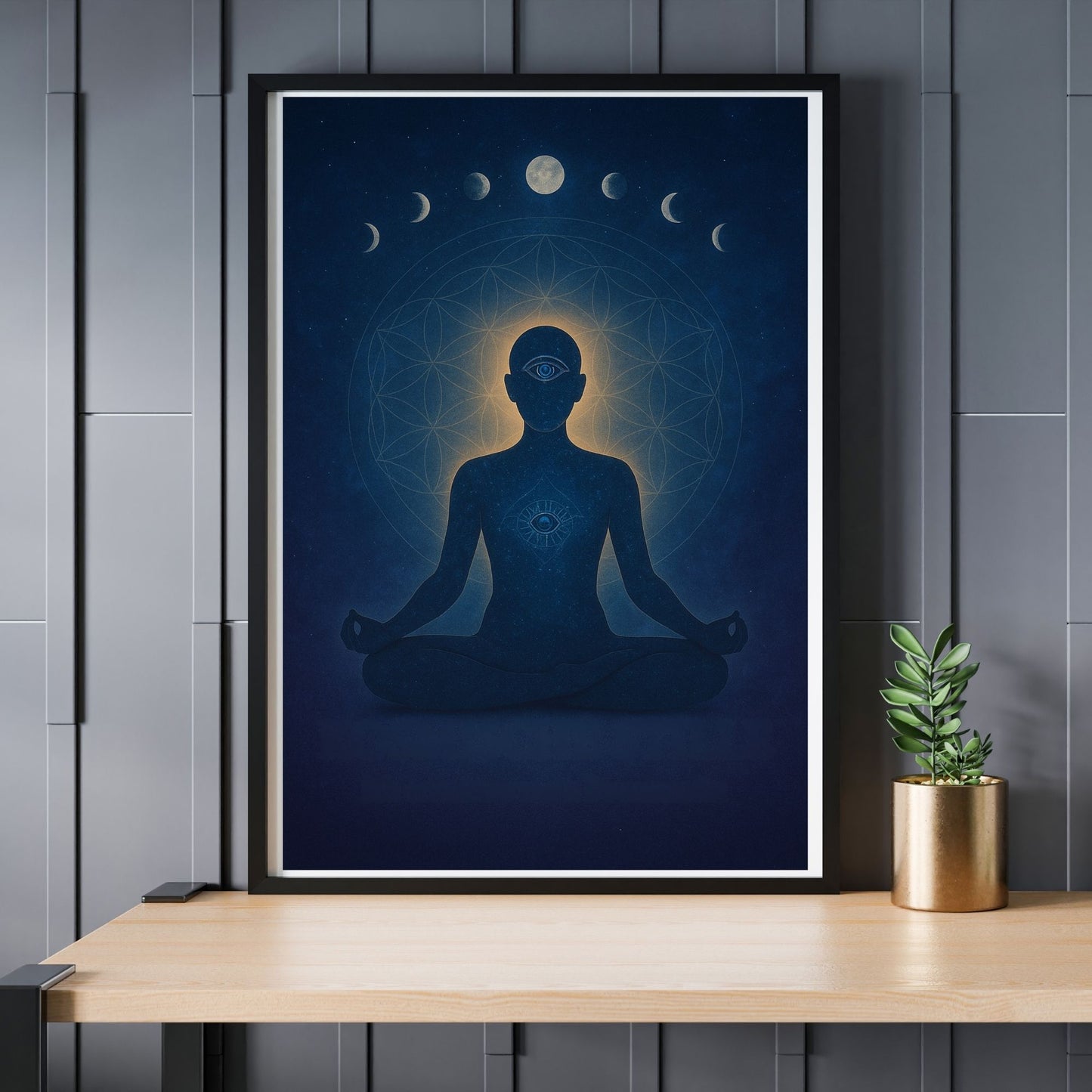 Meditation Poster – Kosmische Stille