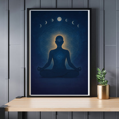 Meditation Poster – Kosmische Stille
