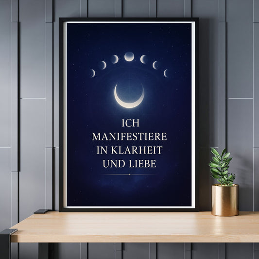Meditation Poster – Klarheit und Liebe