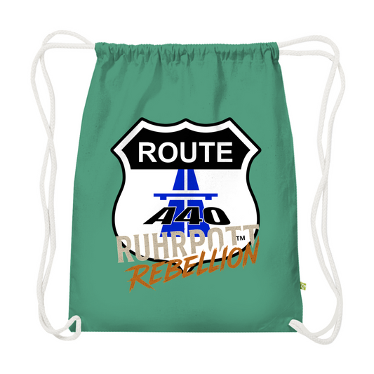 Kordelzug Premium Bio Turnbeutel 13 l mit Ruhrpott Rebellion Motiv