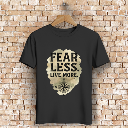 Herren Premium Bio T-Shirt Fear Less. Live More
