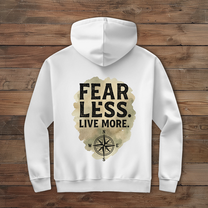 Herren Zipper Hoodie Fear Less. Live More