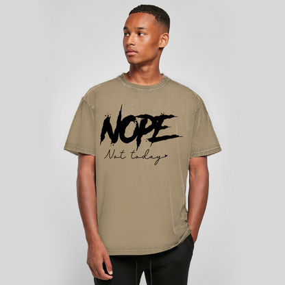 Oversize Washed T-Shirt Nope not today