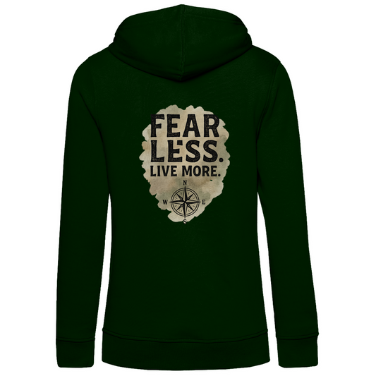 Damen Premium Bio Hoodie Fear Less. Live More