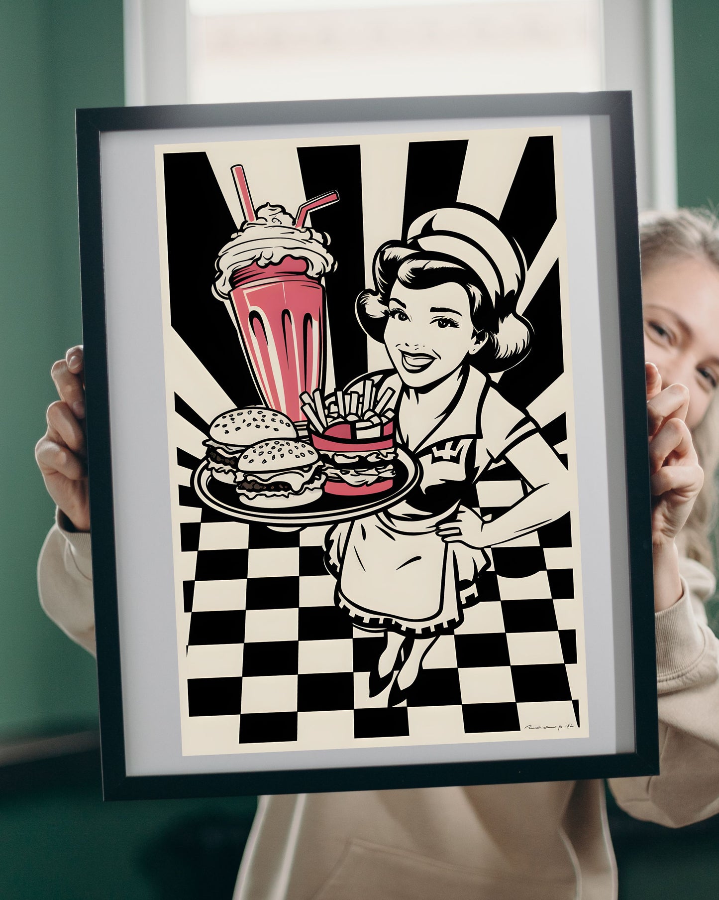 Küchen-Poster mit Retro-Food-Design von Ruhrpott-Rebellion.de, perfekt für stilvolle Räume