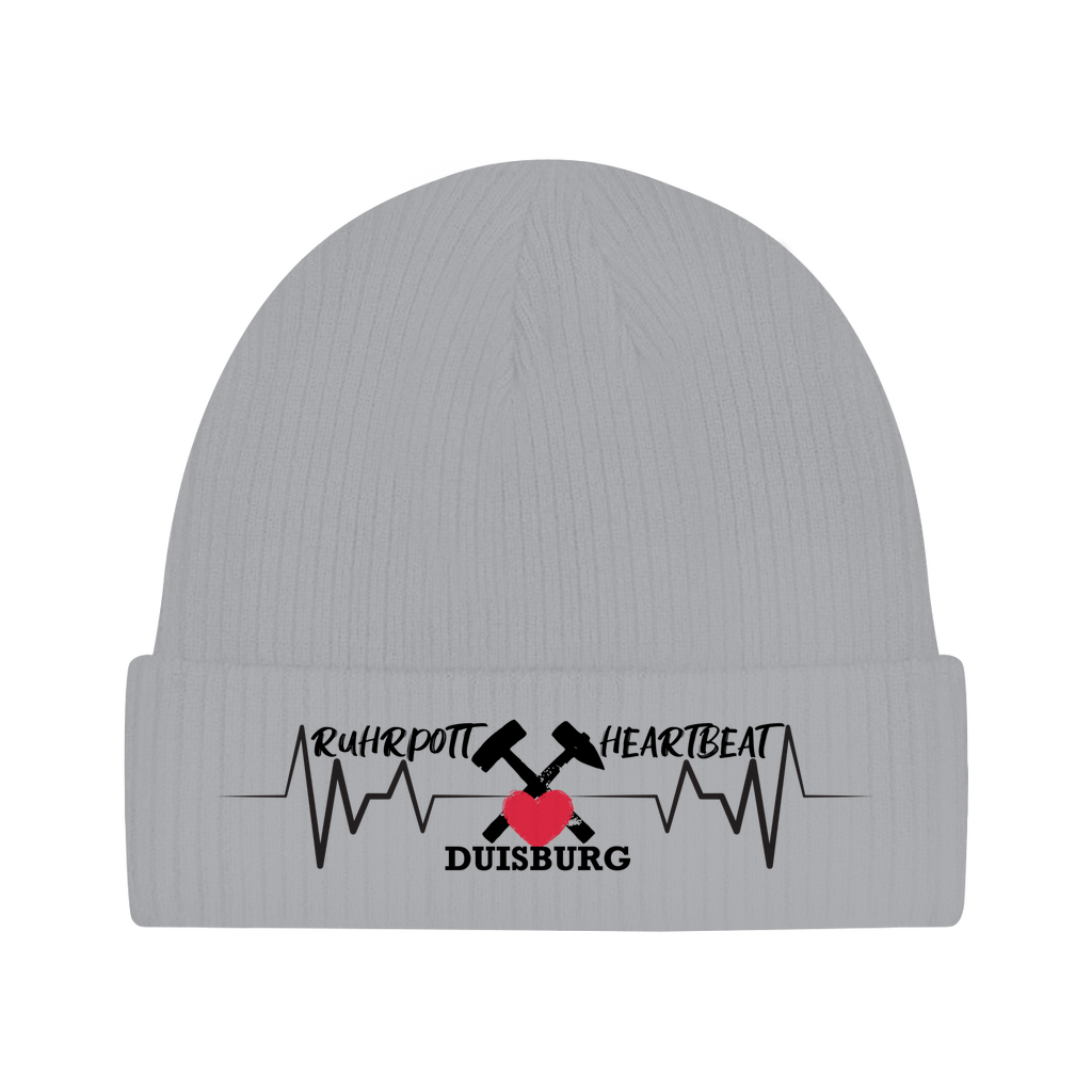 Beanie Ruhrpott Heartbeat Stadtname personalisiert