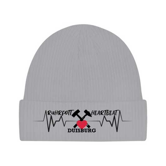 Beanie Ruhrpott Heartbeat Stadtname personalisiert