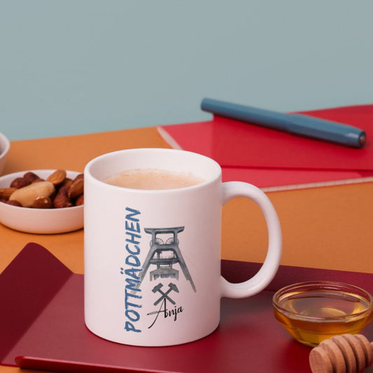 Personalisierte Tasse mit Wunschname Pottkind