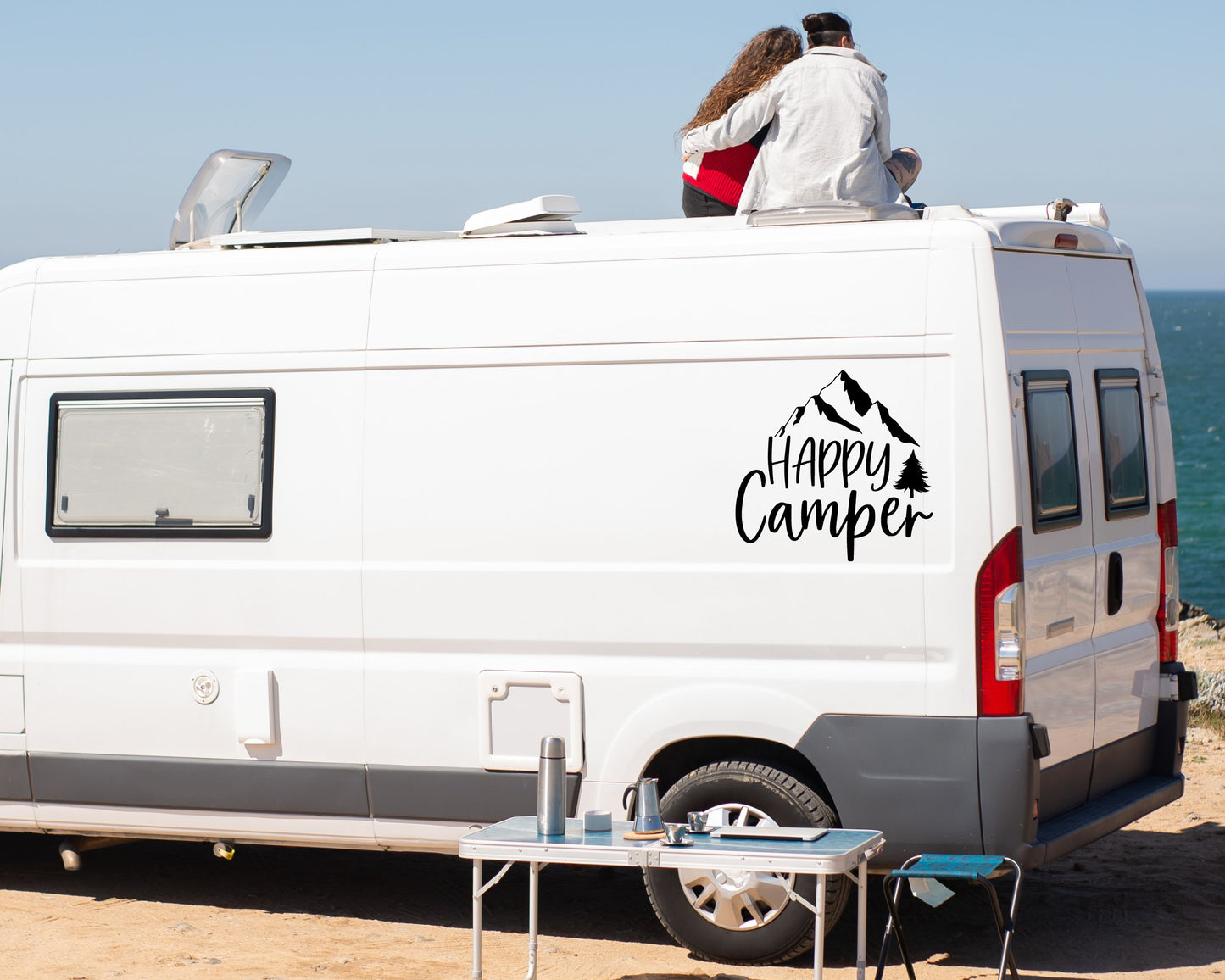 Vinyl Aufkleber "Happy Camper"