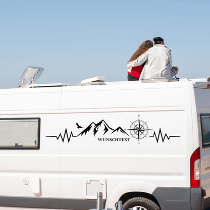 Vinyl Aufkleber SET mit Wunschtext – personalisiert bis 130