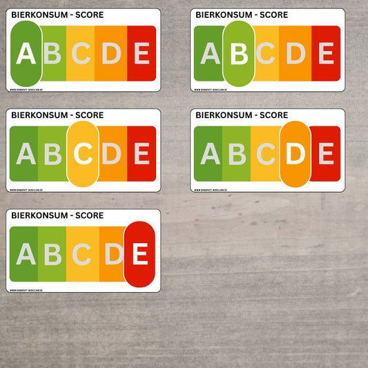 Bierkonsum Score Sticker Set – Lustige PNG Aufkleber – 5 Designs – Personal & Commercial Lizenz
