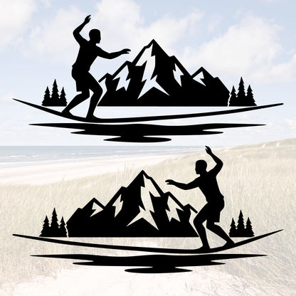 Vinyl Aufkleber Slackline | Outdoor & Camper Sticker