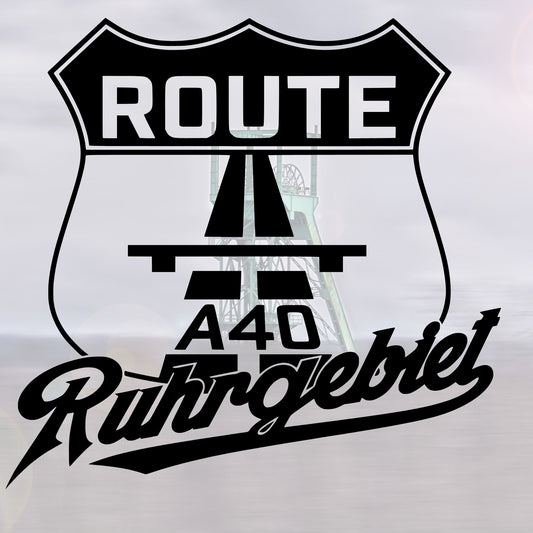 Route A40 Ruhrgebiet Vinyl Aufkleber