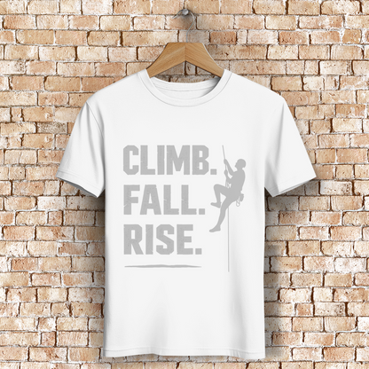 Mutrail Herren Premium Bio T-Shirt Climb Fall Rise