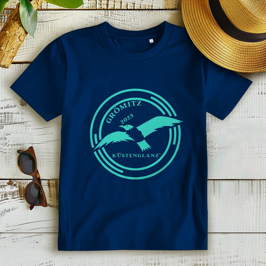 Damen Bio T-Shirt personalisiert – Maritimes Küstenglanz Shirt