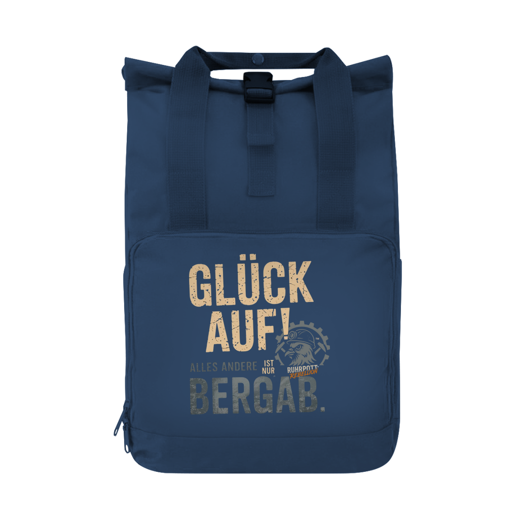 Rucksack Glück Auf! Alles andere ist Bergab