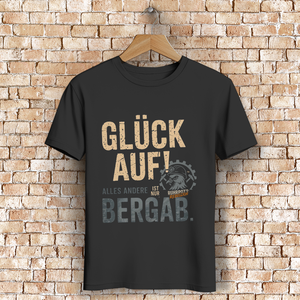 Herren Bio T-Shirt – Glück Auf