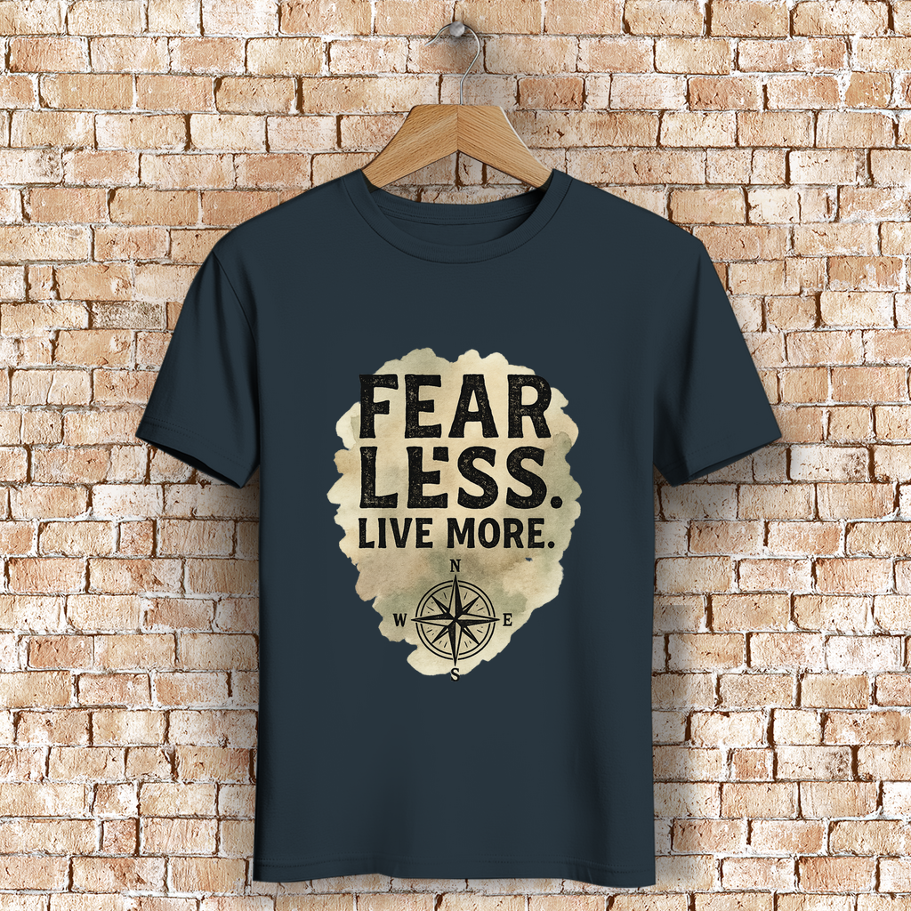 Herren Premium Bio T-Shirt Fear Less. Live More