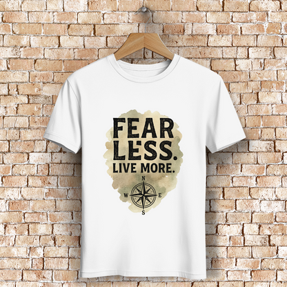 Herren Premium Bio T-Shirt Fear Less. Live More