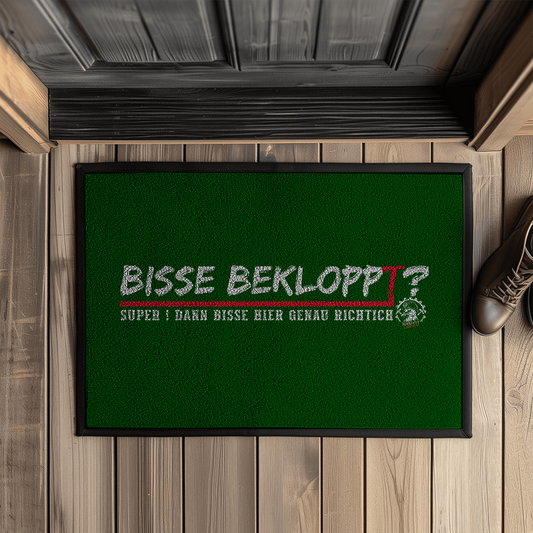 Fußabtreter mit Ruhrpott Humor und Gummirand