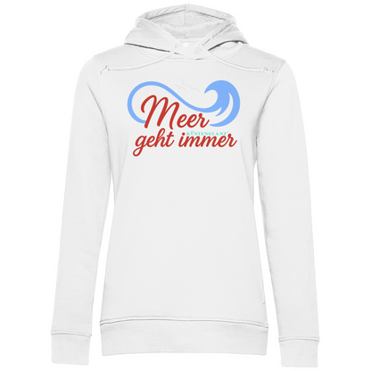 Damen Premium Bio Hoodie Meer geht immer Küstenglanz