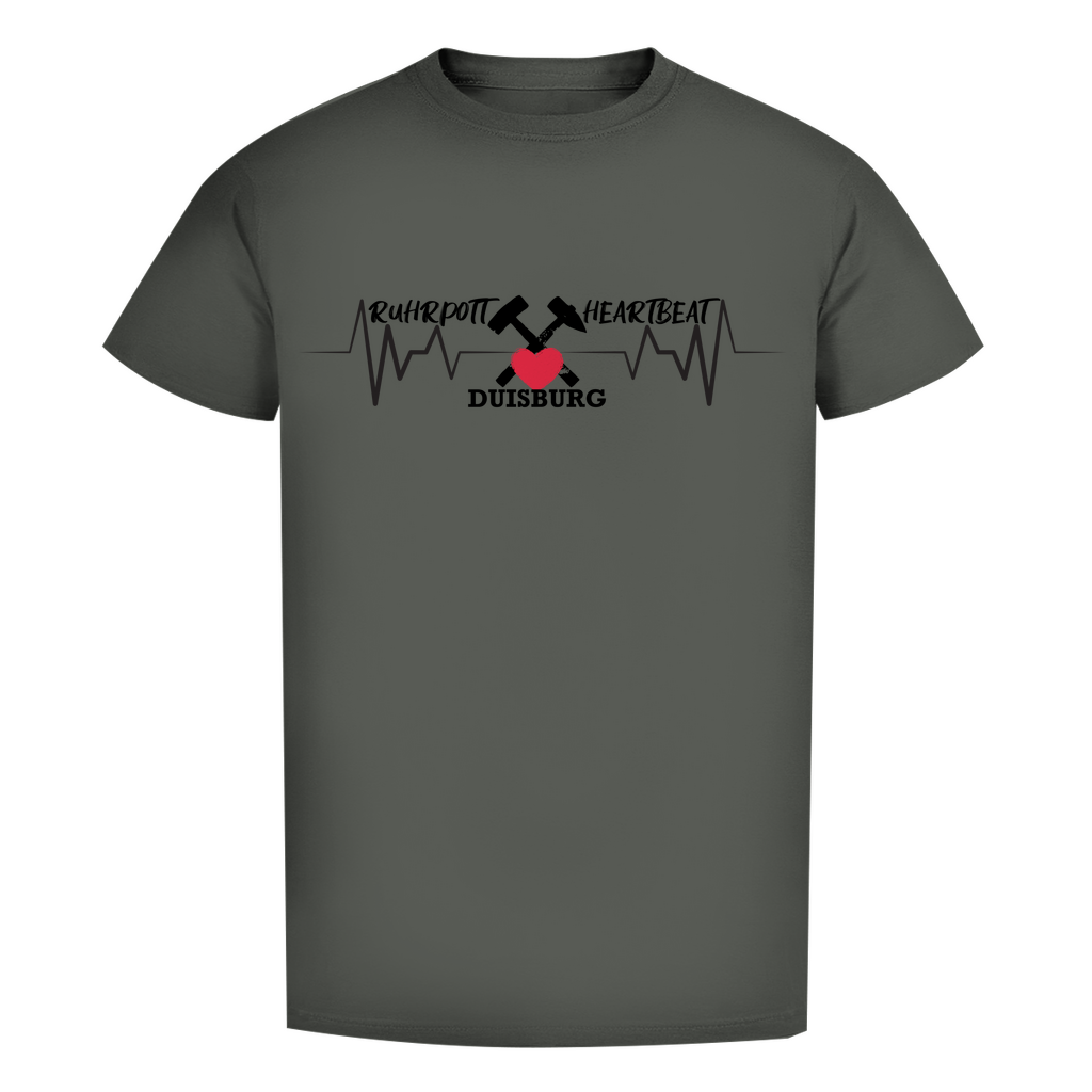 Herren Premium Bio T-Shirt Ruhrpott Heartbeat personalisiert