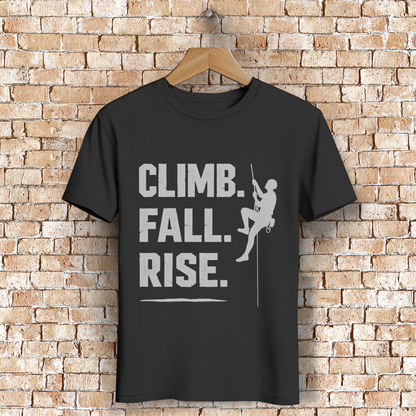 Mutrail Herren Premium Bio T-Shirt Climb Fall Rise