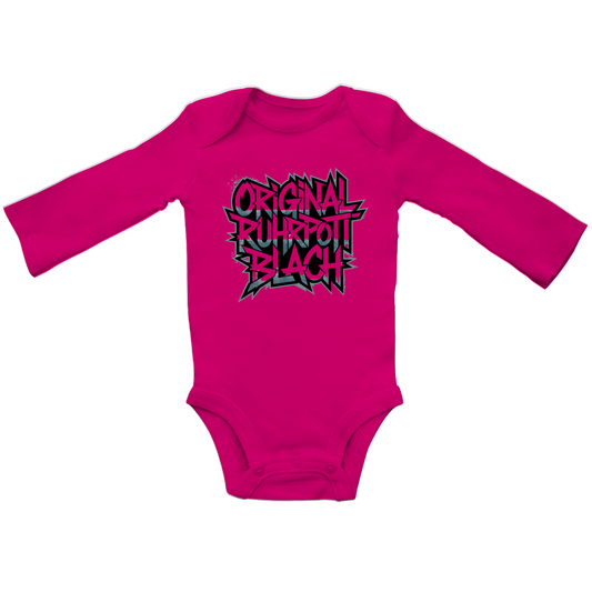 Kids Baby Bio Bodysuite Langarm Original Ruhrpott Blach
