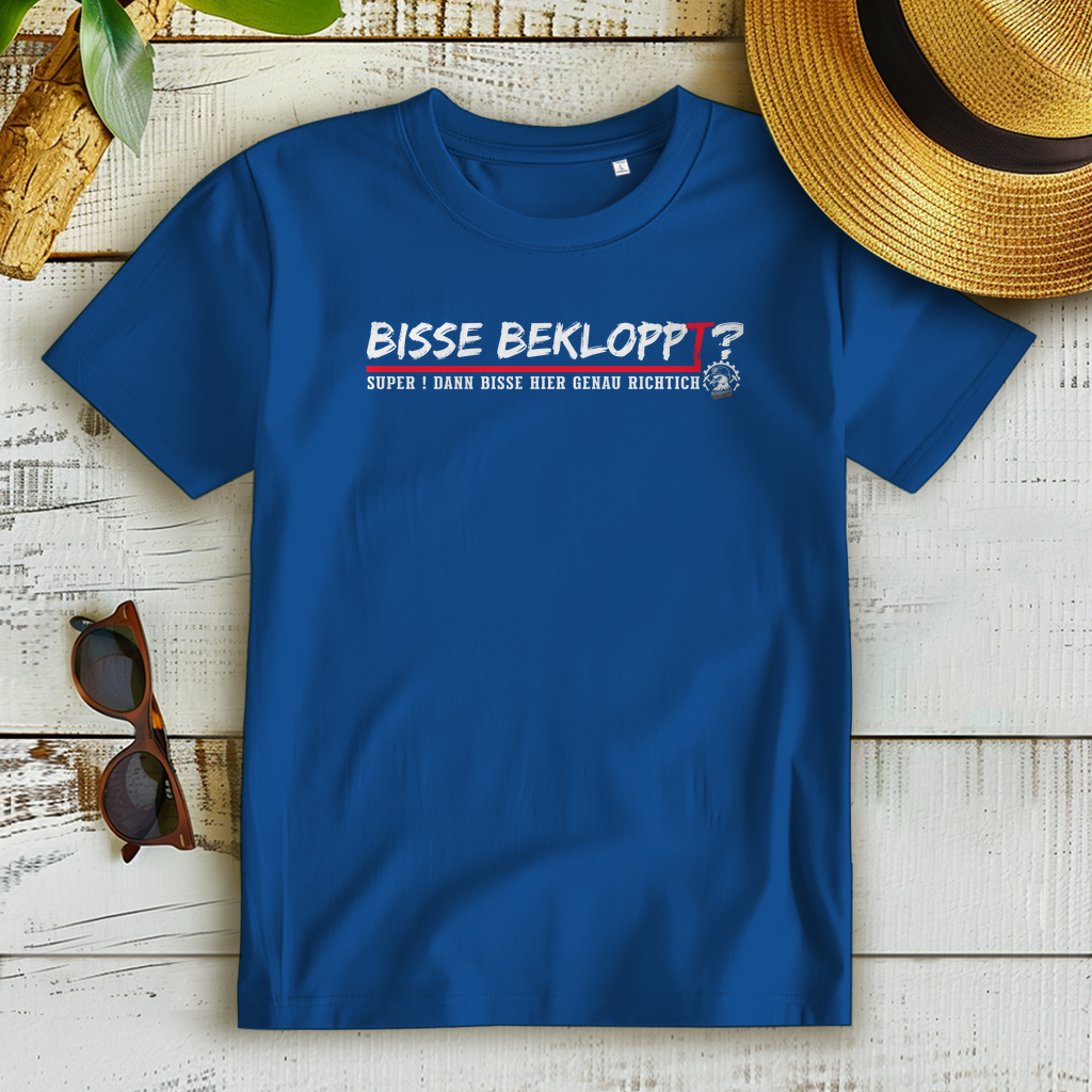 Damen Premium Bio T-Shirt mit Ruhrpott Spruch Bisse bekloppt