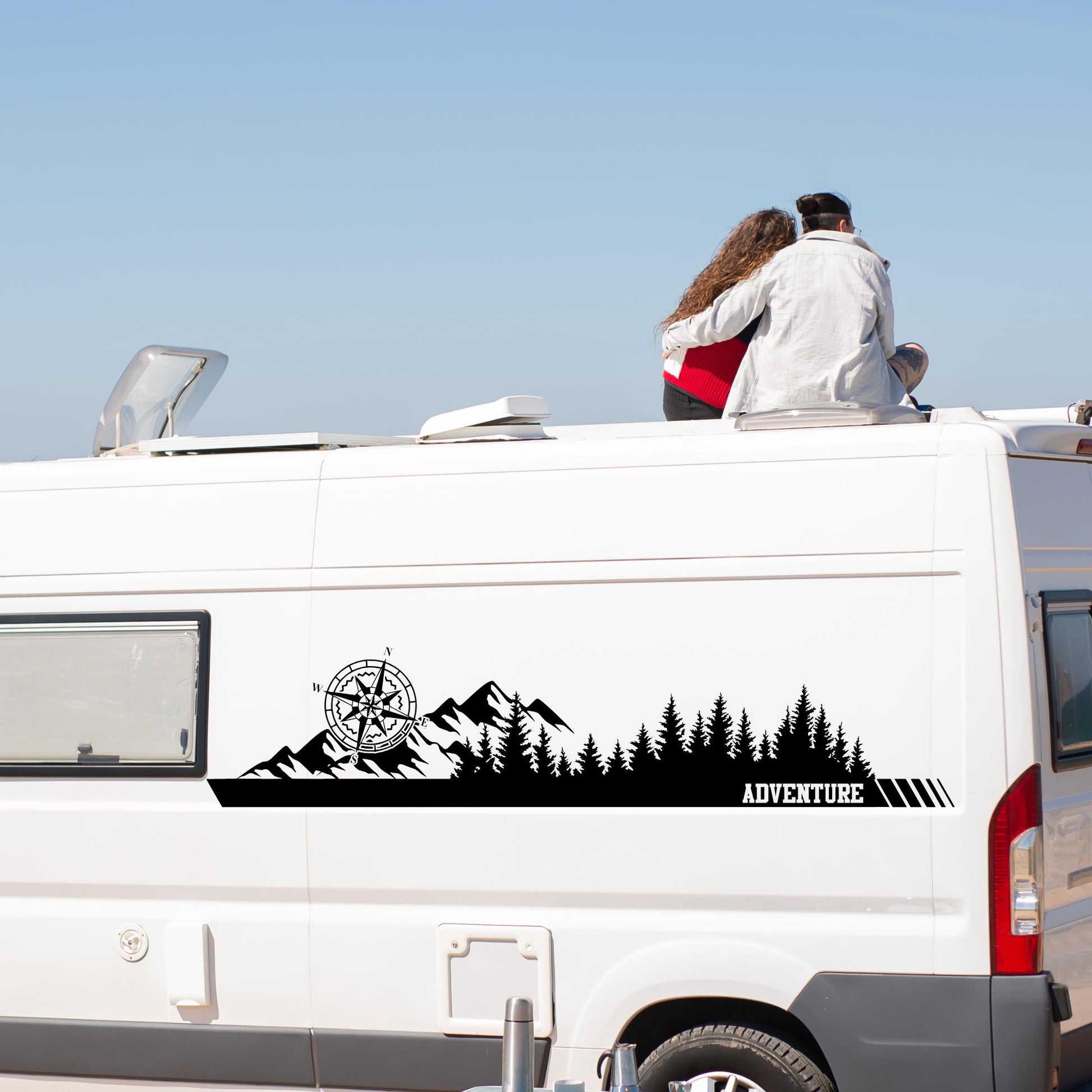 Wetterfester Adventure Aufkleber für Wohnmobil und Camper